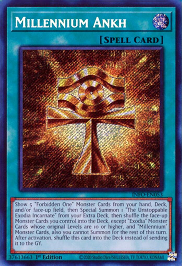 Millennium Ankh [INFO-EN053] Secret Rare | Galaxy Games LLC