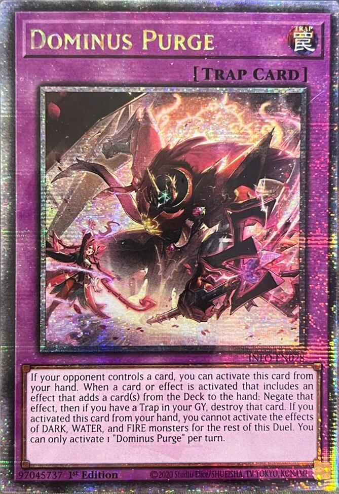 Dominus Purge (Quarter Century Secret Rare) [INFO-EN078] Quarter Century Secret Rare | Galaxy Games LLC