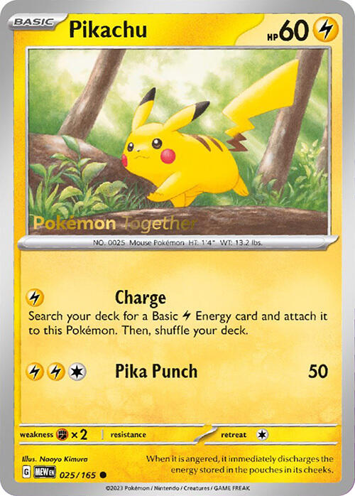 Pikachu (025/165) (PokePost Promo) [Scarlet & Violet: 151] | Galaxy Games LLC