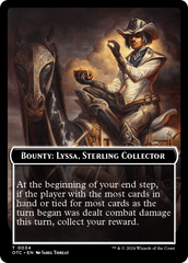 Bounty: Lyssa, Sterling Collector // Bounty Rules Double-Sided Token [Outlaws of Thunder Junction Commander Tokens] | Galaxy Games LLC