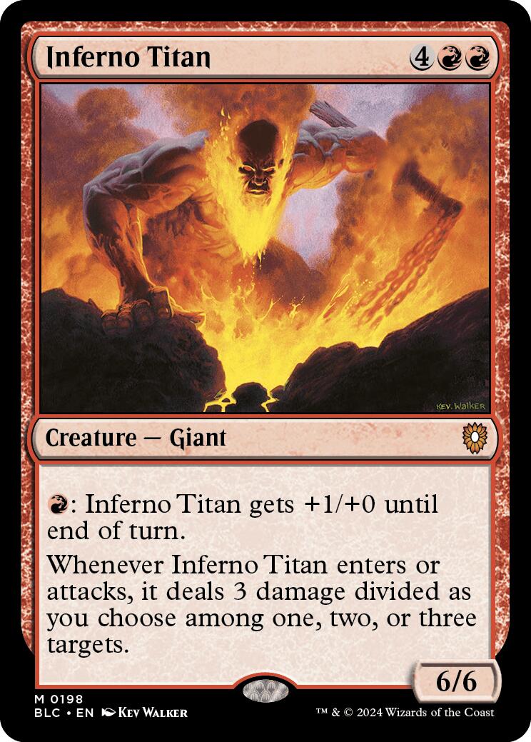 Inferno Titan [Bloomburrow Commander] | Galaxy Games LLC
