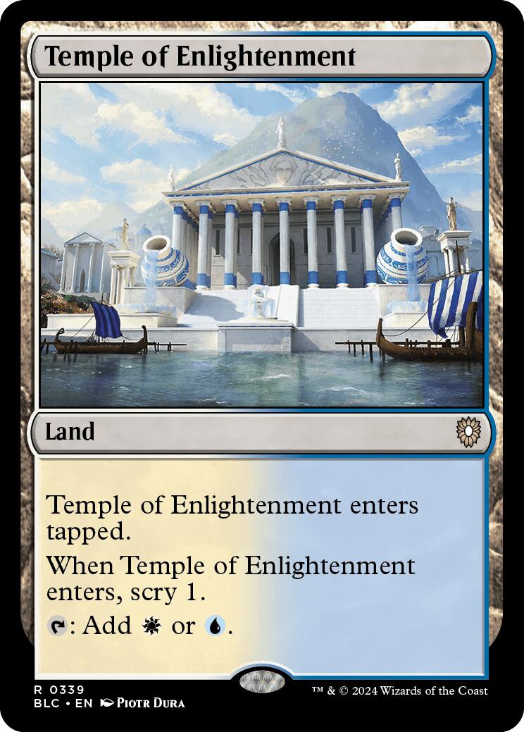 Temple of Enlightenment [Bloomburrow Commander] | Galaxy Games LLC