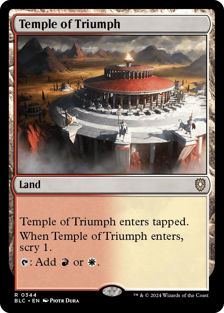 Temple of Triumph [Bloomburrow Commander] | Galaxy Games LLC