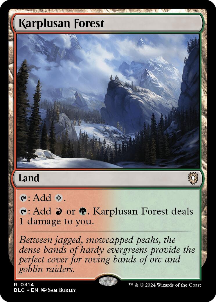 Karplusan Forest [Bloomburrow Commander] | Galaxy Games LLC