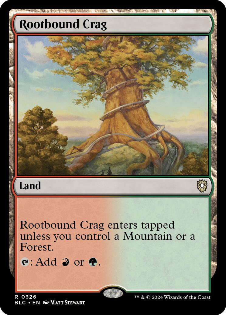 Rootbound Crag [Bloomburrow Commander] | Galaxy Games LLC