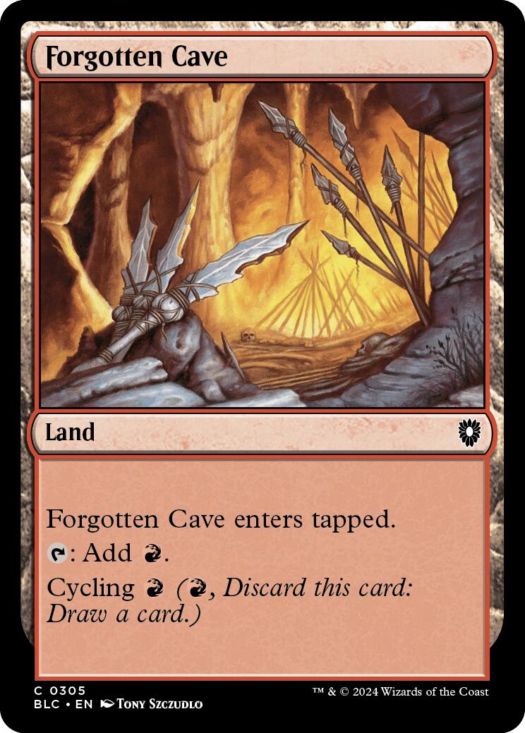 Forgotten Cave [Bloomburrow Commander] | Galaxy Games LLC