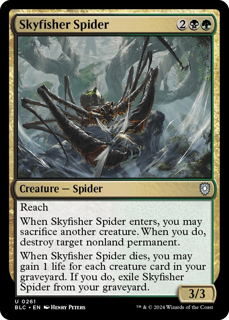 Skyfisher Spider [Bloomburrow Commander] | Galaxy Games LLC