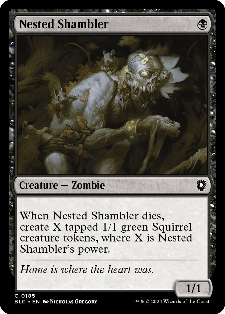 Nested Shambler [Bloomburrow Commander] | Galaxy Games LLC