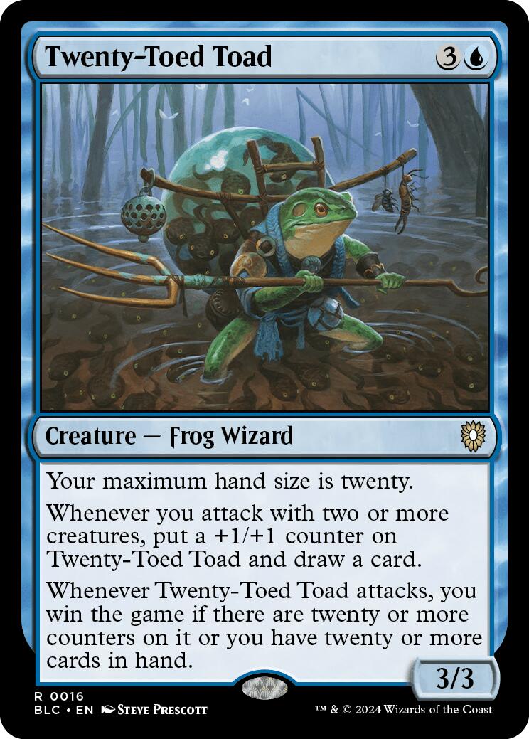 Twenty-Toed Toad [Bloomburrow Commander] | Galaxy Games LLC