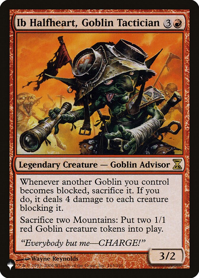 Ib Halfheart, Goblin Tactician [The List] | Galaxy Games LLC