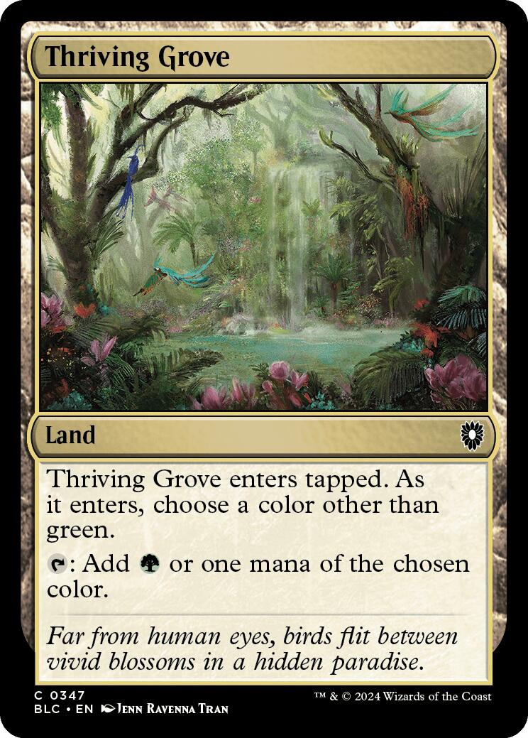 Thriving Grove [Bloomburrow Commander] | Galaxy Games LLC