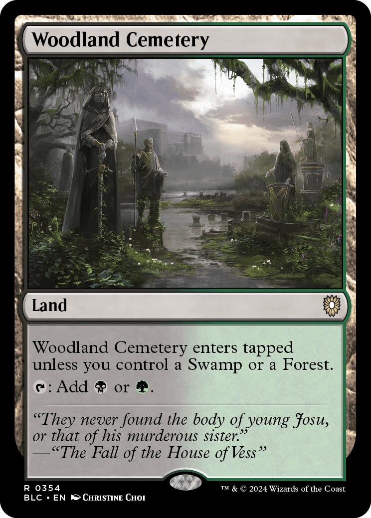 Woodland Cemetery [Bloomburrow Commander] | Galaxy Games LLC