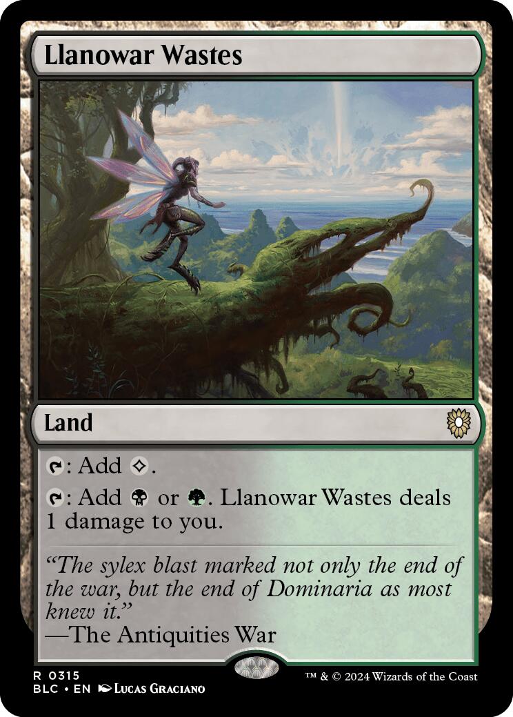 Llanowar Wastes [Bloomburrow Commander] | Galaxy Games LLC