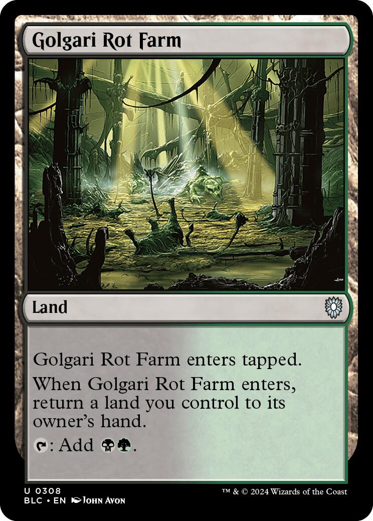 Golgari Rot Farm [Bloomburrow Commander] | Galaxy Games LLC