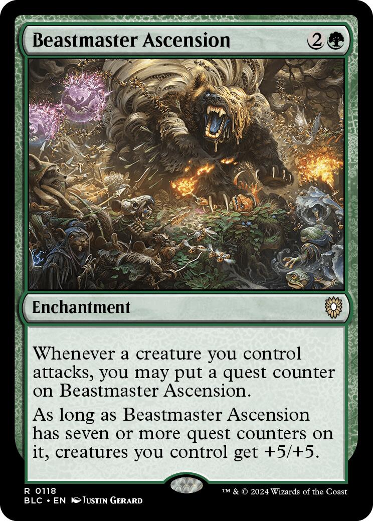 Beastmaster Ascension [Bloomburrow Commander] | Galaxy Games LLC