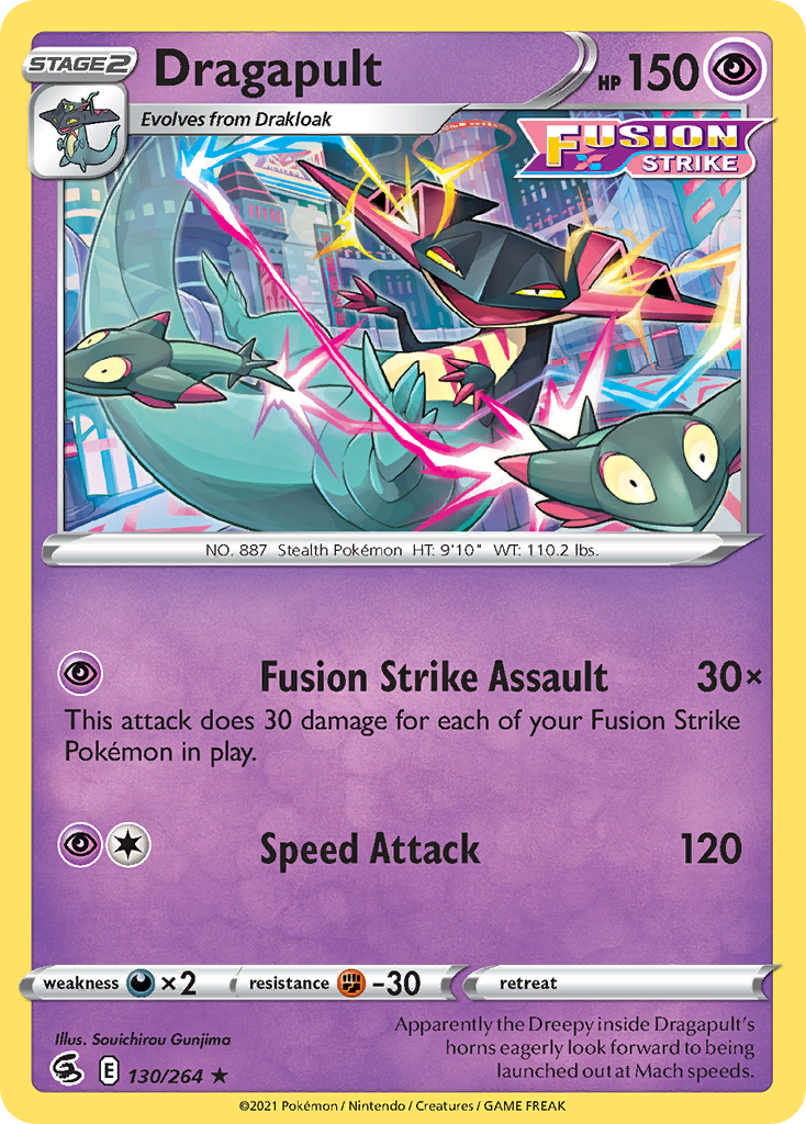 Dragapult (130/264) (Theme Deck Exclusive) [Sword & Shield: Fusion Strike] | Galaxy Games LLC