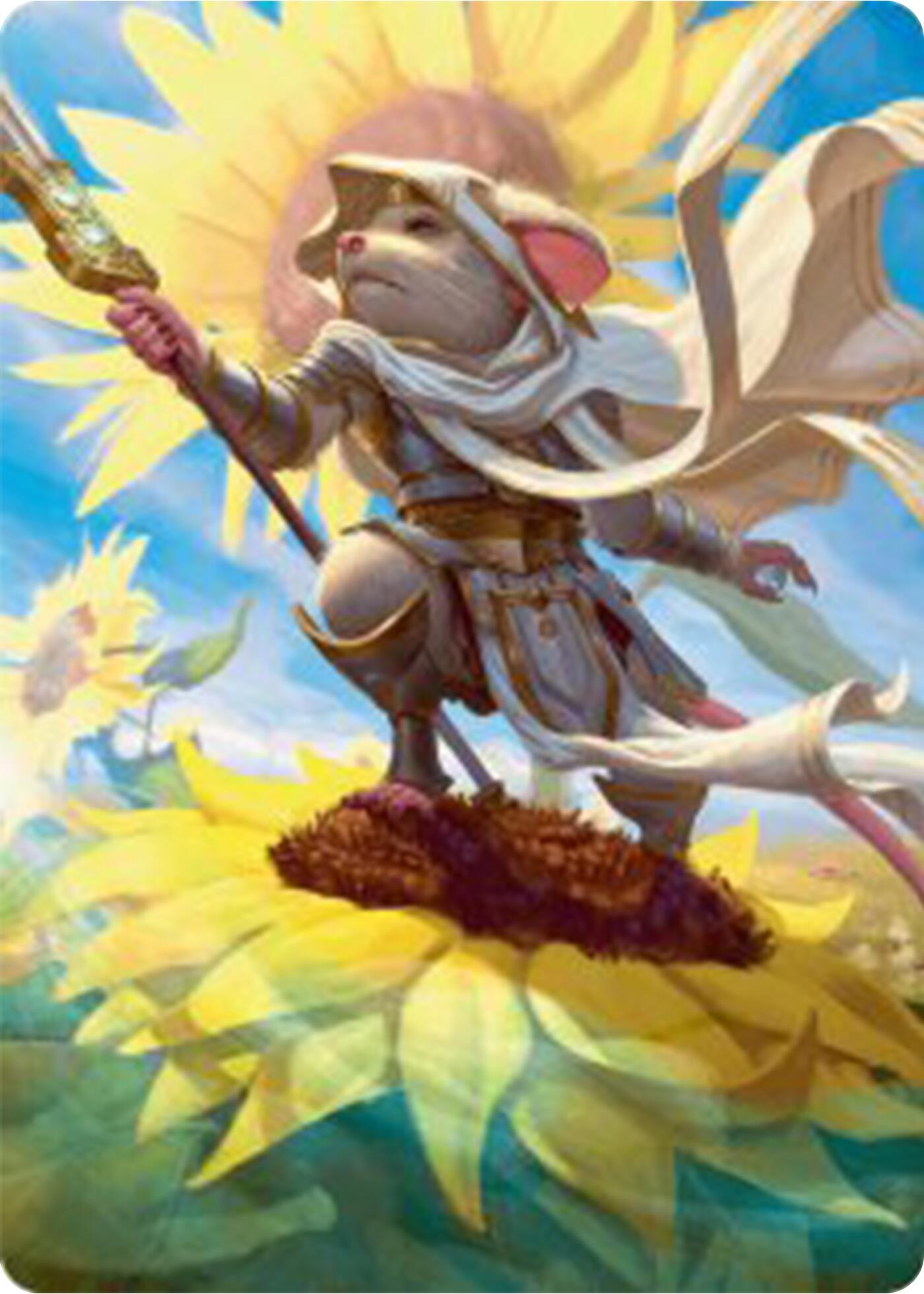 Elspeth, Sun's Champion Art Card [Bloomburrow Art Series] | Galaxy Games LLC