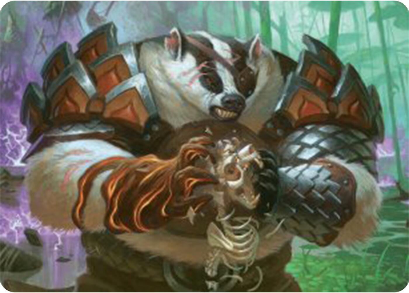 Hugs, Grisly Guardian Art Card [Bloomburrow Art Series] | Galaxy Games LLC