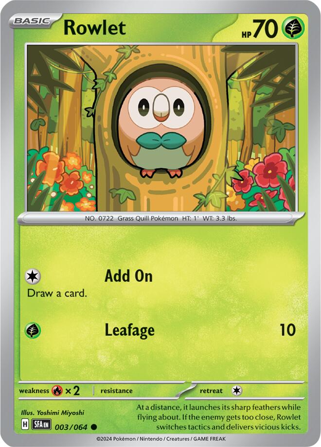 Rowlet (003/064) [Scarlet & Violet: Shrouded Fable] | Galaxy Games LLC