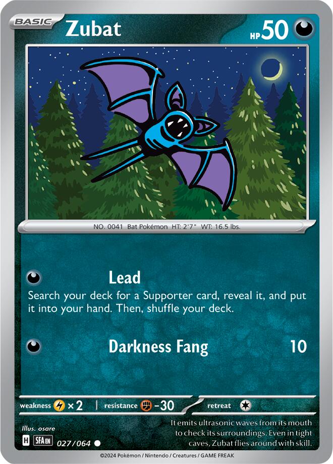 Zubat (027/064) [Scarlet & Violet: Shrouded Fable] | Galaxy Games LLC