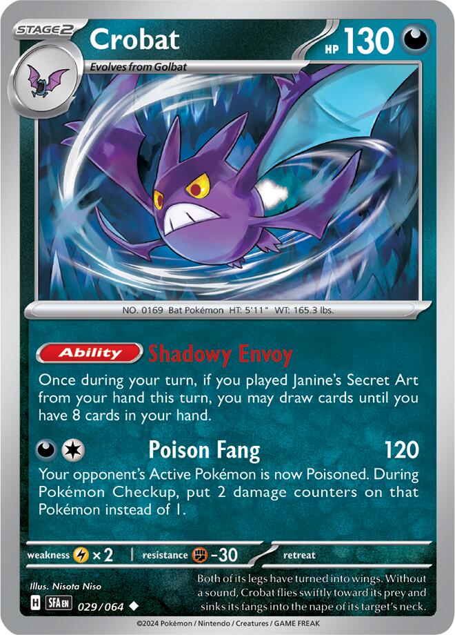 Crobat (029/064) [Scarlet & Violet: Shrouded Fable] | Galaxy Games LLC