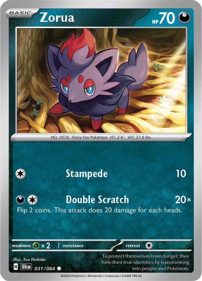 Zorua (031/064) [Scarlet & Violet: Shrouded Fable] | Galaxy Games LLC