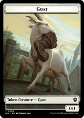 Goat // Wolf (032) Double-Sided Token [Bloomburrow Commander Tokens] | Galaxy Games LLC