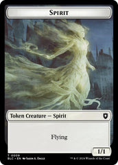 Spirit // Faerie Double-Sided Token [Bloomburrow Commander Tokens] | Galaxy Games LLC