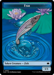 Bird (011) // Fish Double-Sided Token [Bloomburrow Commander Tokens] | Galaxy Games LLC