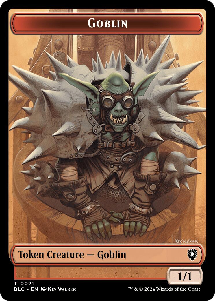 Goblin // Thopter Double-Sided Token [Bloomburrow Commander Tokens] | Galaxy Games LLC