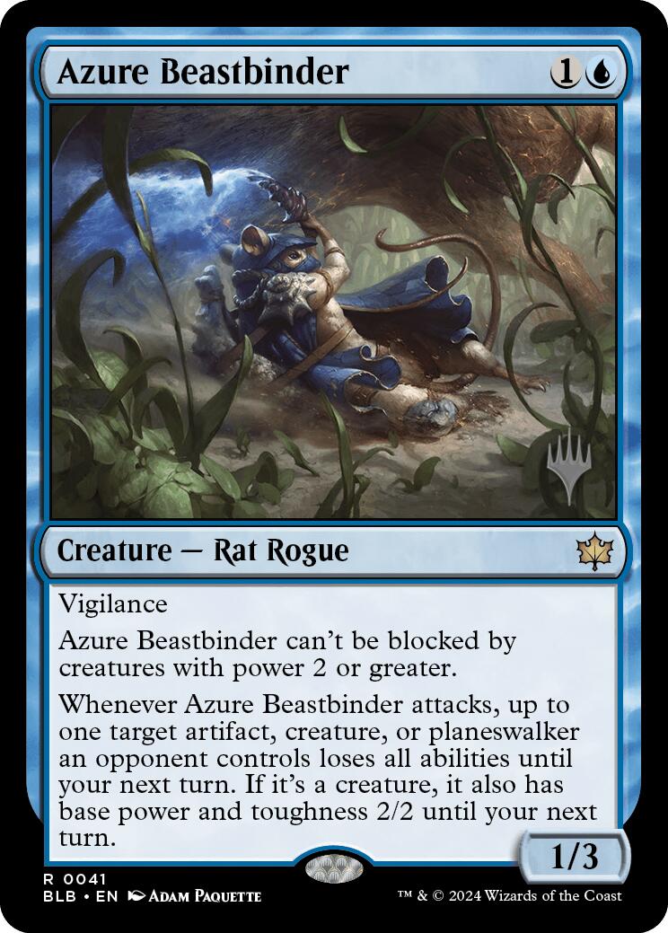 Azure Beastbinder (Promo Pack) [Bloomburrow Promos] | Galaxy Games LLC