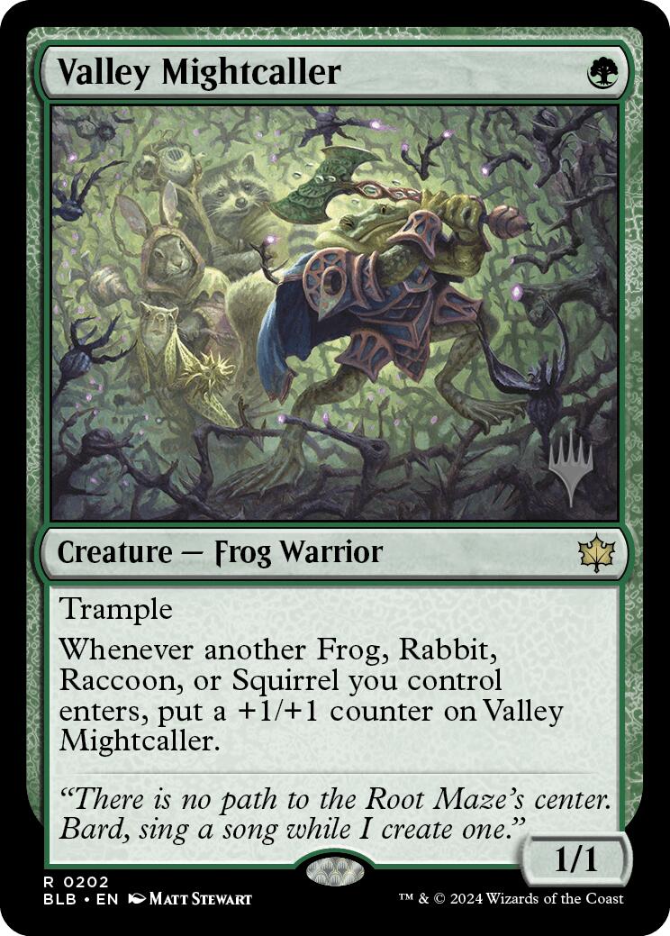 Valley Mightcaller (Promo Pack) [Bloomburrow Promos] | Galaxy Games LLC