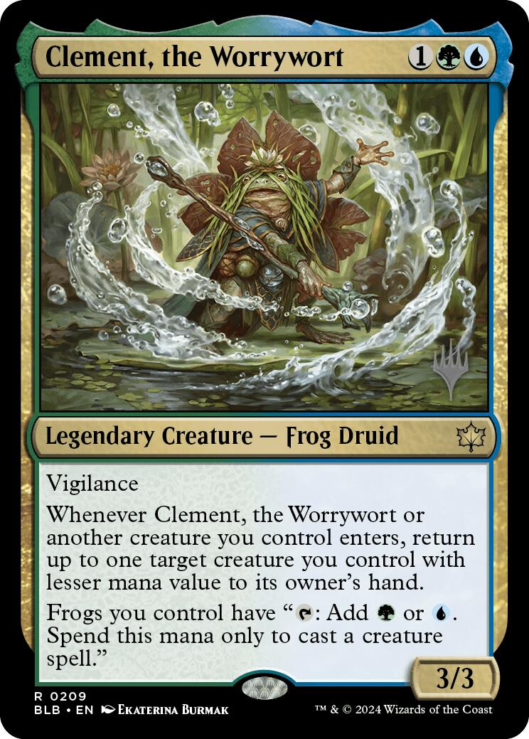 Clement, the Worrywort (Promo Pack) [Bloomburrow Promos] | Galaxy Games LLC