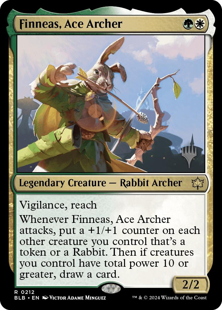 Finneas, Ace Archer (Promo Pack) [Bloomburrow Promos] | Galaxy Games LLC