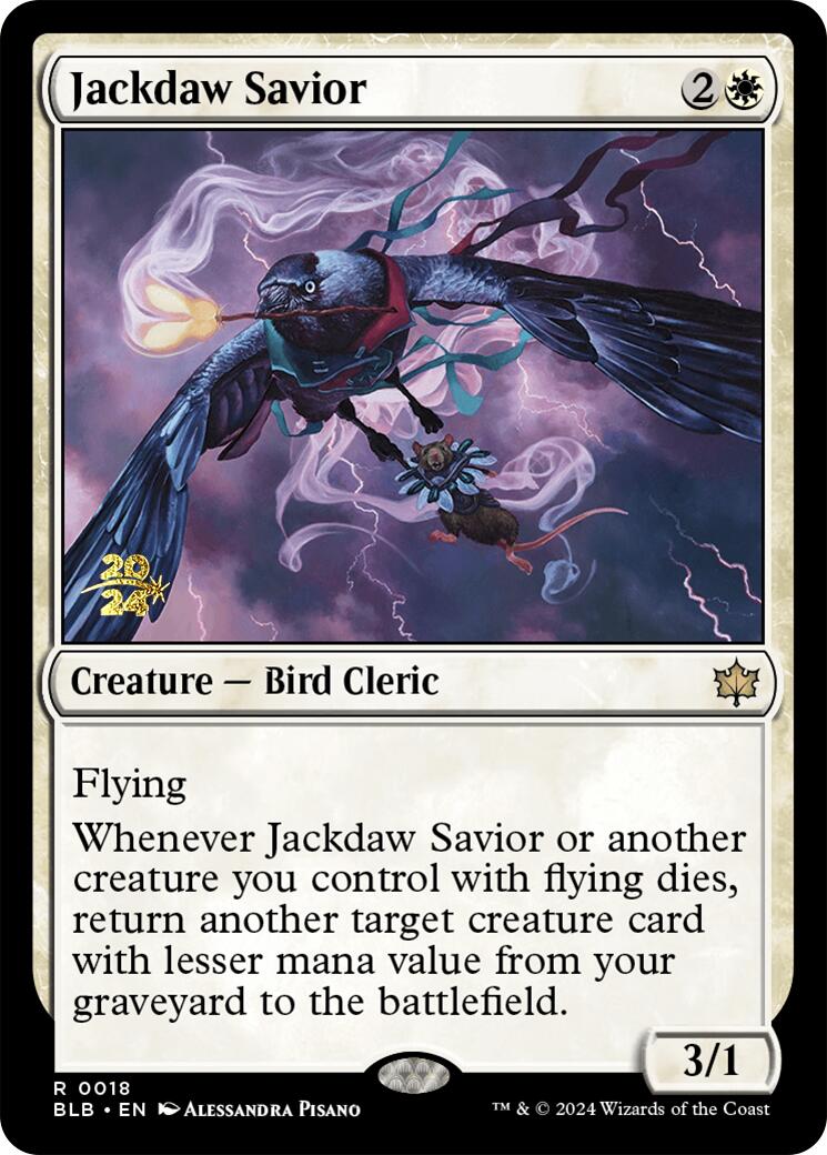 Jackdaw Savior [Bloomburrow Prerelease Promos] | Galaxy Games LLC