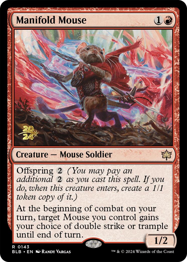Manifold Mouse [Bloomburrow Prerelease Promos] | Galaxy Games LLC