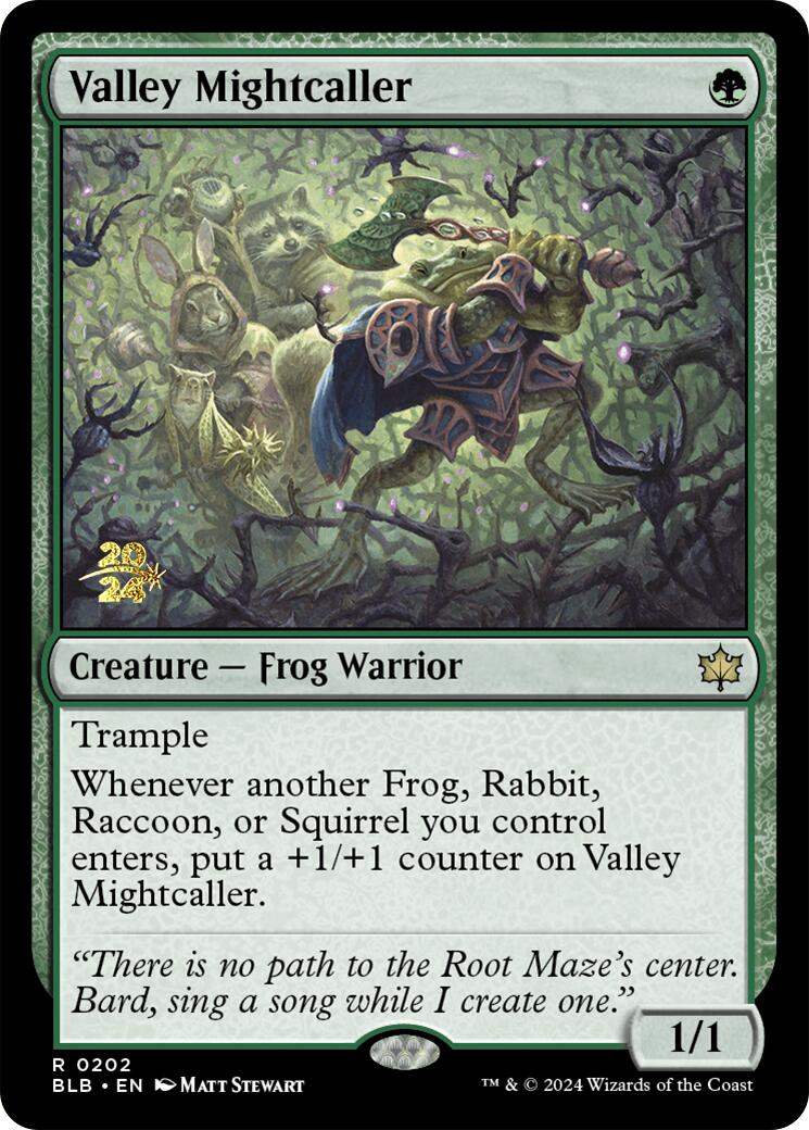 Valley Mightcaller [Bloomburrow Prerelease Promos] | Galaxy Games LLC