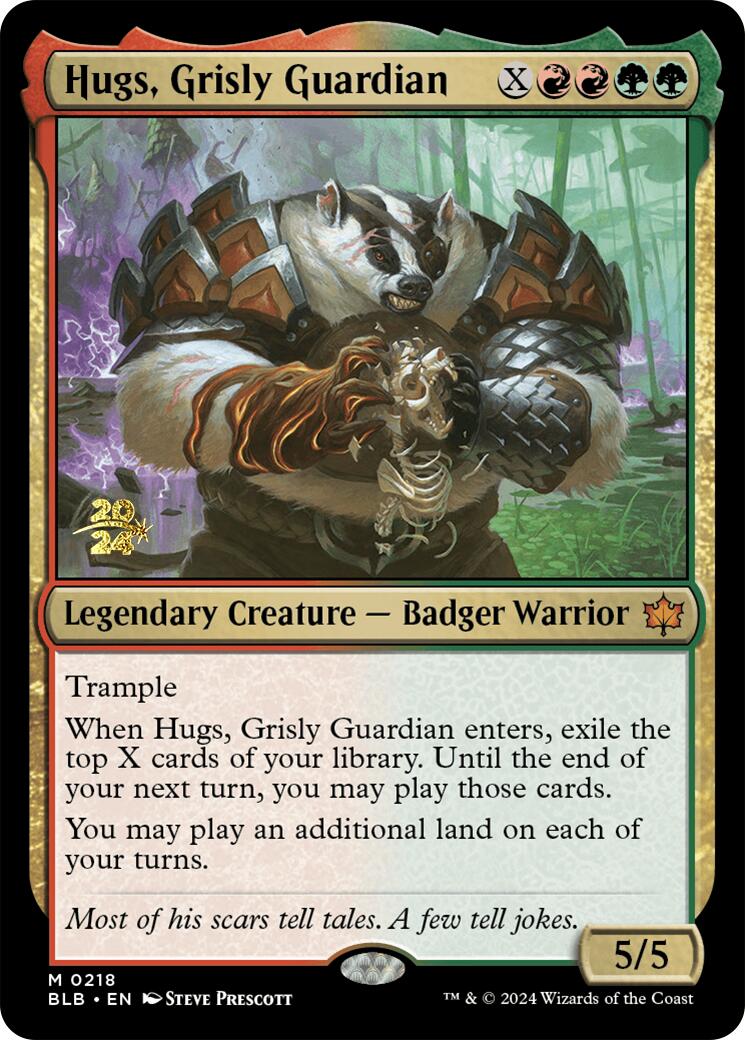 Hugs, Grisly Guardian [Bloomburrow Prerelease Promos] | Galaxy Games LLC