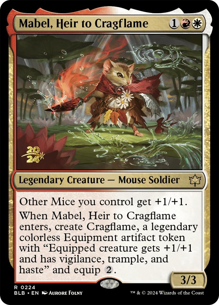 Mabel, Heir to Cragflame [Bloomburrow Prerelease Promos] | Galaxy Games LLC