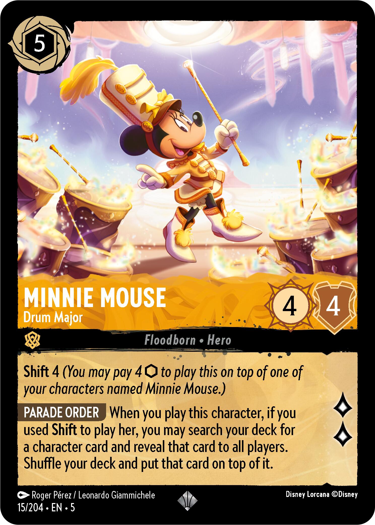 Minnie Mouse - Drum Major (15/204) [Shimmering Skies] | Galaxy Games LLC