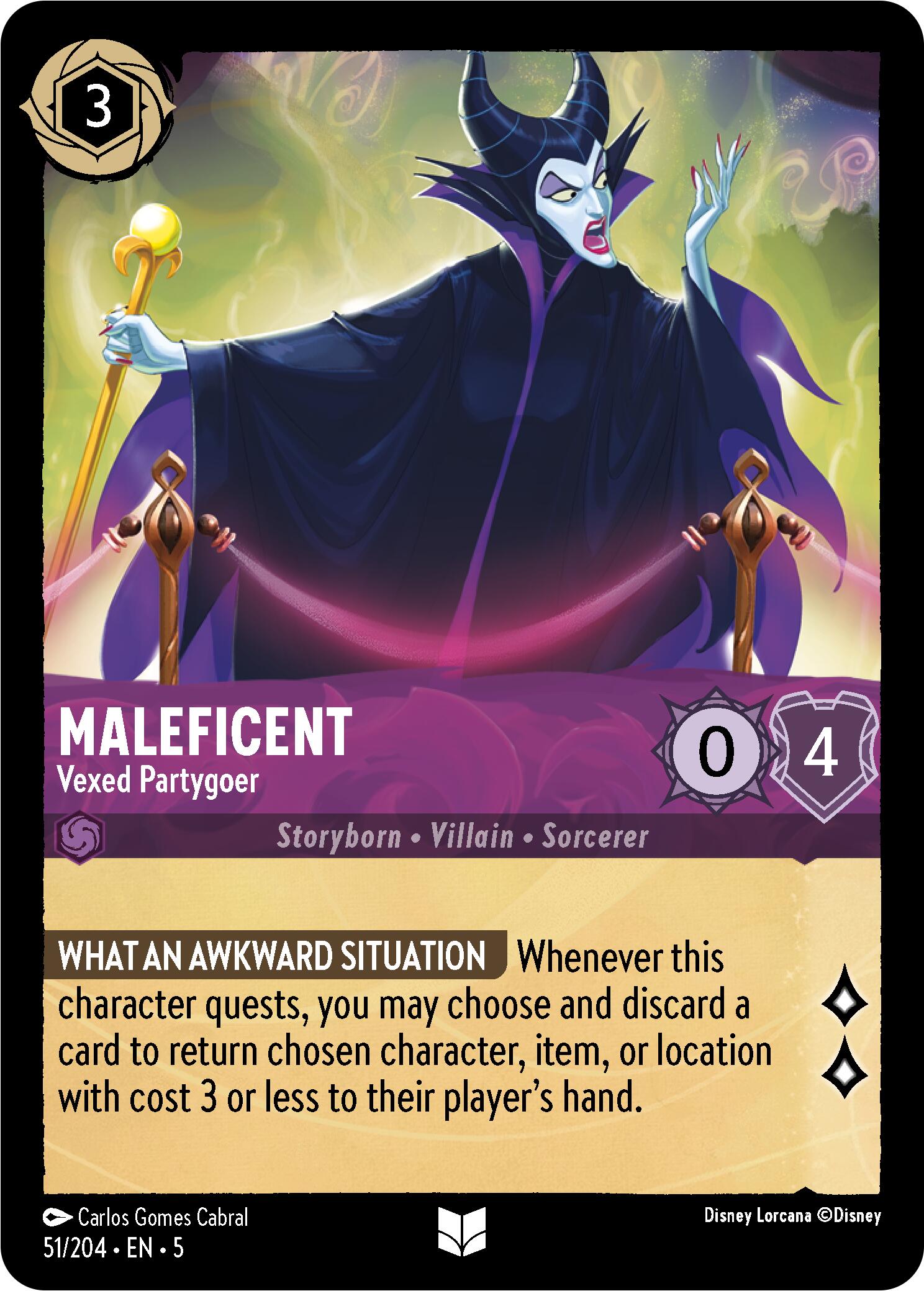 Maleficent - Vexed Partygoer (51/204) [Shimmering Skies] | Galaxy Games LLC