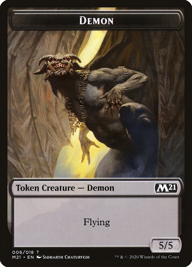 Angel // Demon Double-Sided Token [Core Set 2021 Tokens] | Galaxy Games LLC