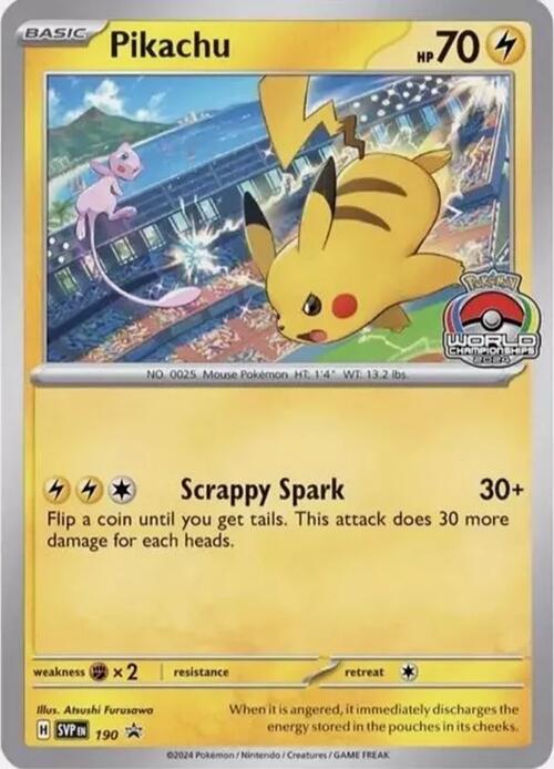 Pikachu (190) [Scarlet & Violet: Black Star Promos] | Galaxy Games LLC