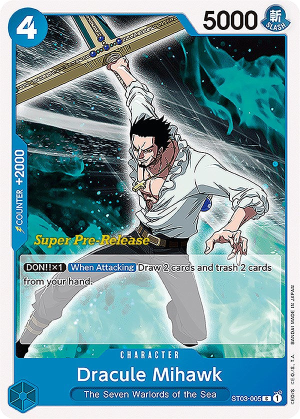 Dracule Mihawk [Super Pre-Release Starter Deck: The Seven Warlords of the Sea] | Galaxy Games LLC