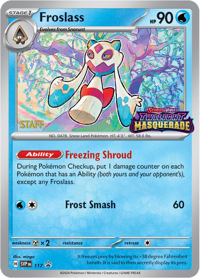 Froslass (117) (Staff) [Scarlet & Violet: Black Star Promos] | Galaxy Games LLC