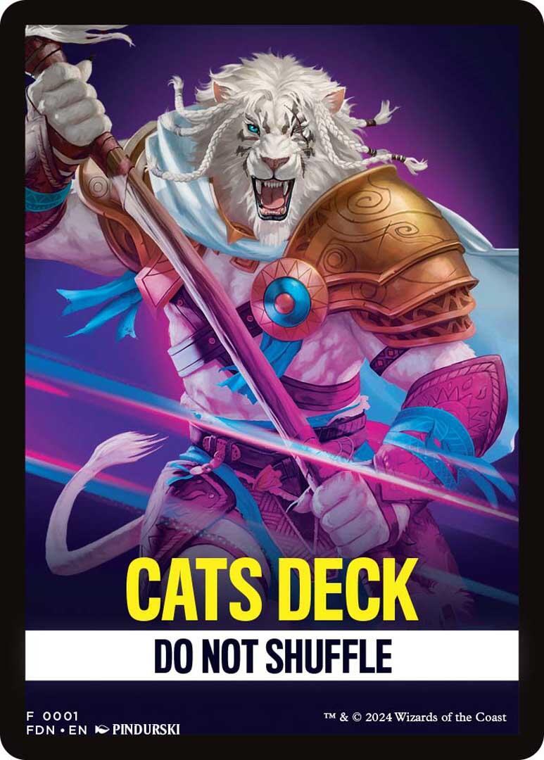 Cats Deck Theme Card [Foundations Tokens] | Galaxy Games LLC