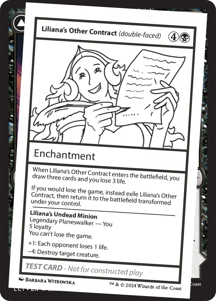 Liliana's Other Contract (double-faced) [Mystery Booster 2 Playtest Cards] | Galaxy Games LLC