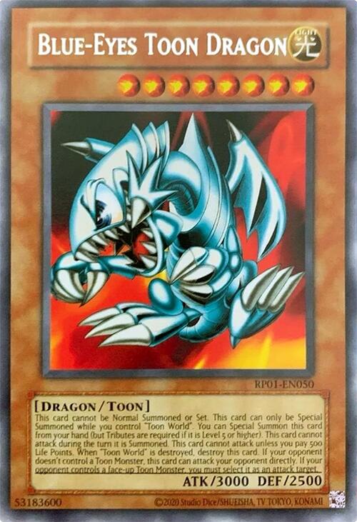 Blue-Eyes Toon Dragon [RP01-EN050] Rare | Galaxy Games LLC