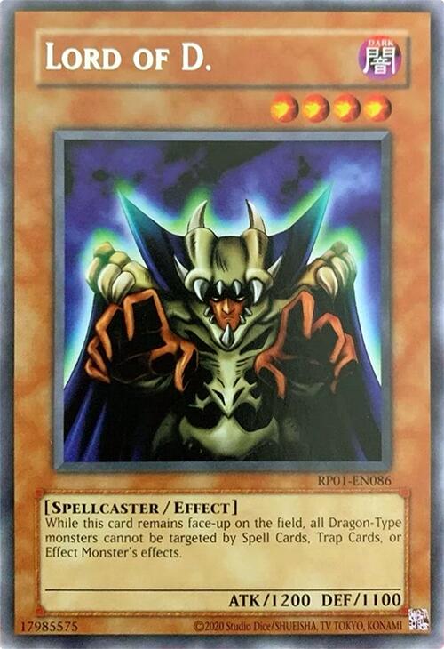 Lord of D. [RP01-EN086] Rare | Galaxy Games LLC