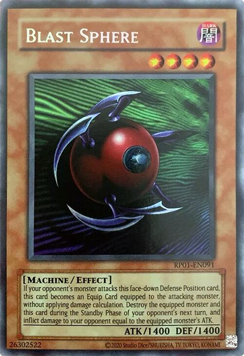 Blast Sphere [RP01-EN091] Secret Rare | Galaxy Games LLC